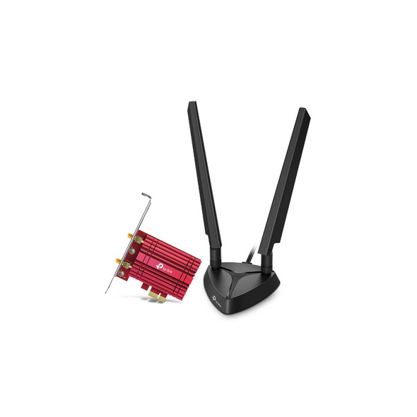 TP-Link Archer TXE75E AXE5400 Wi-Fi 6E Bluetooth 5.2 PCIe Adapter.2402 Mbps @ 6GH,2402 Mbps @ 5 GHz.574 Mbps @2.4 GHz