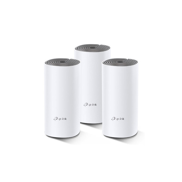 TP-Link Deco E4(3-pack) AC1200 Whole Home Mesh Wi-Fi System, ~370sqm Coverage