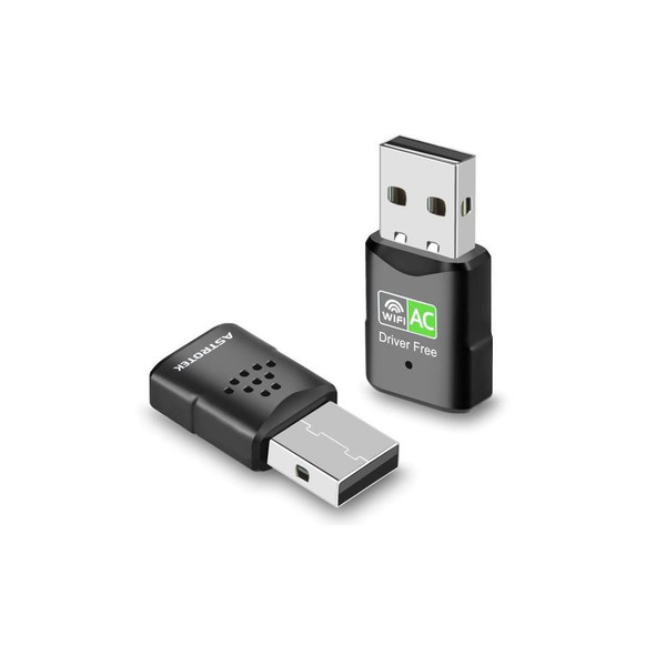 Astrotek AC600 mini Wireless USB Adapter Nano Dual Band WiFi External LAN Network Adaptor for PC MAC Desktop Notebook TV