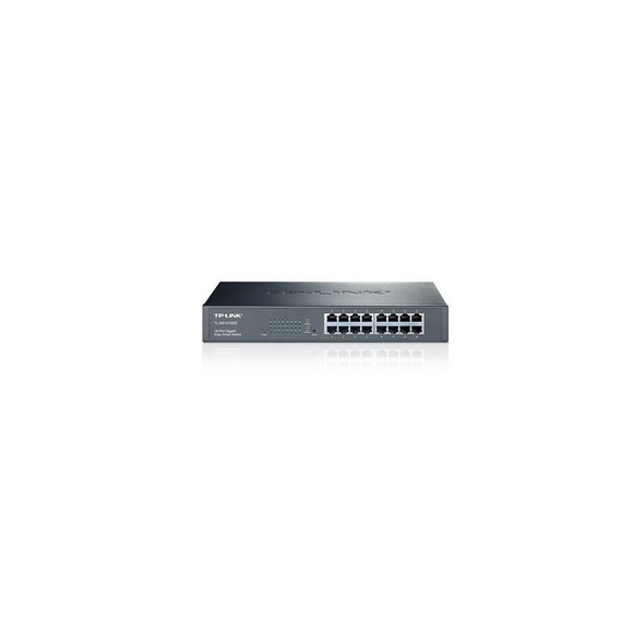 TP-Link TL-SG1016DE 16-Port Gigabit Easy Smart Switch network monitoring, traffic prioritization and VLAN features Web-based user interface