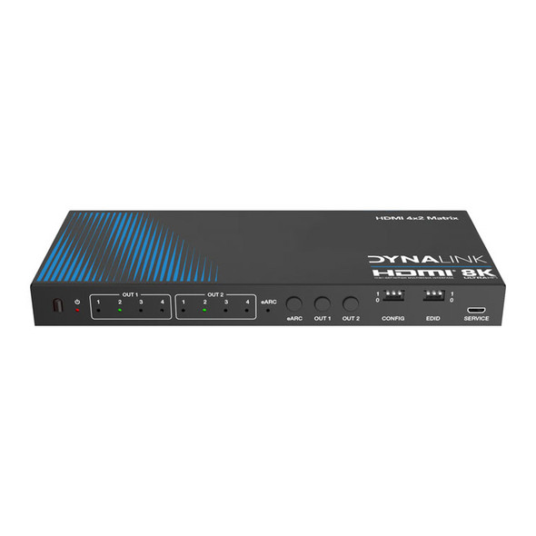 8K 4x2 HDMI Matrix Switcher With EARC