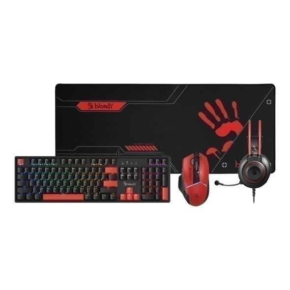 Bloody BS5100 Gaming Starter Kit - Keyboard / Mouse / Mousepad / Headset