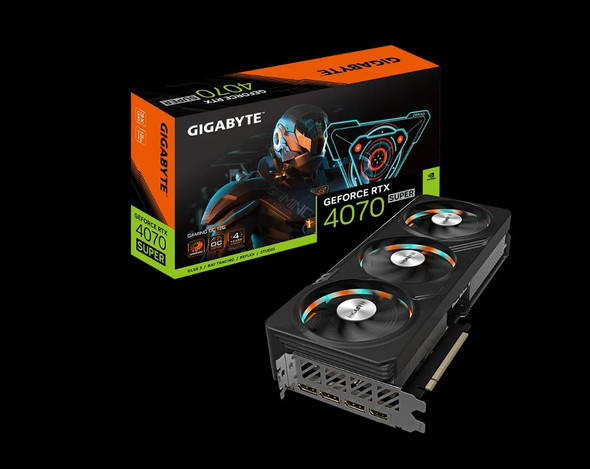 Gigabyte nVidia GeForce RTX 4070 Super AERO OC 12GD GDDR6X Video