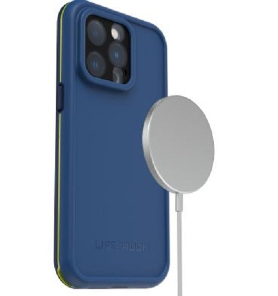 LifeProof FRE Magsafe Apple iPhone 13 Pro Case Onward Blue-(77-83673), WaterProof, 2M DropProof, 360° Protection Built-In Screen-Protector, DirtProof