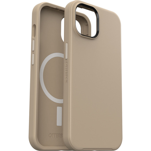 OtterBox Symmetry+ MagSafe Apple iPhone 14 / iPhone 13 Case Don't Even Chai (Brown) - (77-90738),Antimicrobial,DROP+ 3X Military Standard,Raised Edges