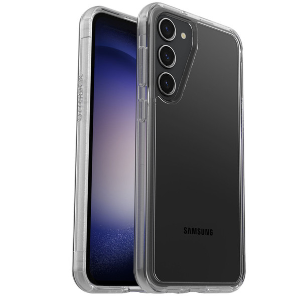OtterBox Symmetry Clear Samsung Galaxy S23+ 5G (6.6') Case Clear - (77-91192), Antimicrobial, DROP+ 3X Military Standard, Raised Edges, Ultra-Sleek