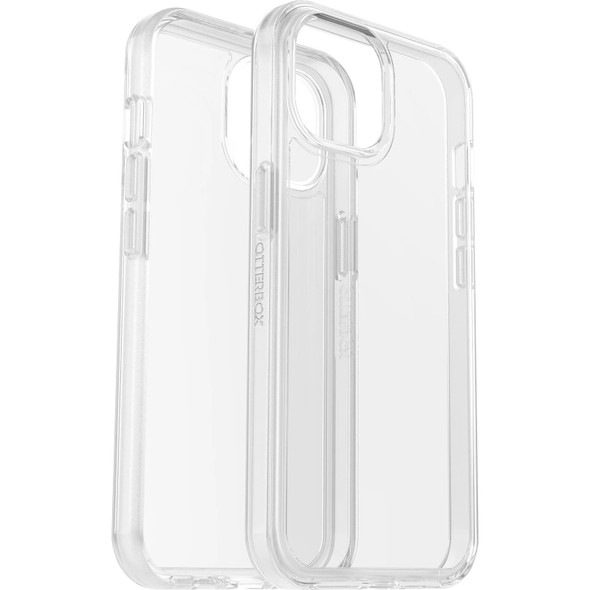 OtterBox Symmetry Clear Apple iPhone 15 (6.1') Case Clear - (77-92668), Antimicrobial, DROP+ 3X Military Standard, Raised Edges,Ultra-Sleek