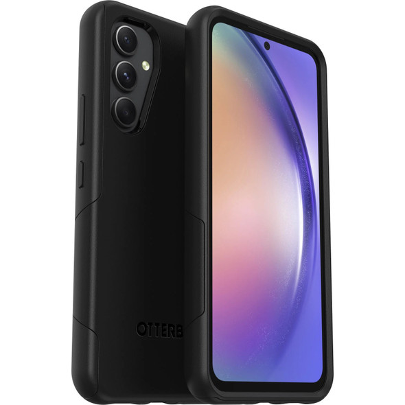 OtterBox Commuter Lite Samsung Galaxy A54 5G (6.4') Case Black - (77-92026), DROP+ 2X Military Standard, Raised Edges, Soft Inner & Hard Outer Shell