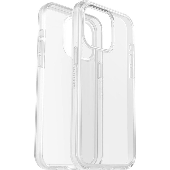 OtterBox Symmetry Clear Apple iPhone 15 Pro Max (6.7') Case Clear - (77-92658), Antimicrobial, DROP+ 3X Military Standard, Raised Edges