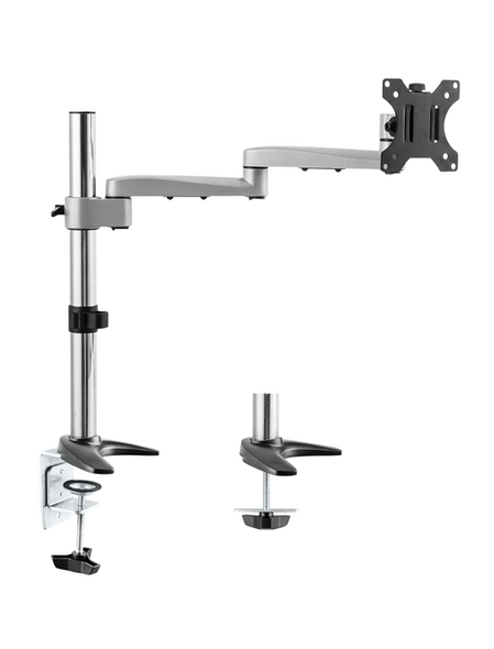 Astrotek Monitor Arm Desk Mount Height Adjustable Stand for Single LCD Display 23.8' 24' 27' 8kg 30° Tilt 180° Swivel 360° Pivot VESA 75x75 100x10