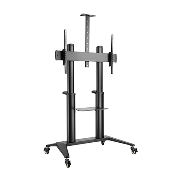 Brateck Ultra-Modern Large Screen Aluminum TV Cart  Fit 70'-120' Up to 140kg- Black(LS)