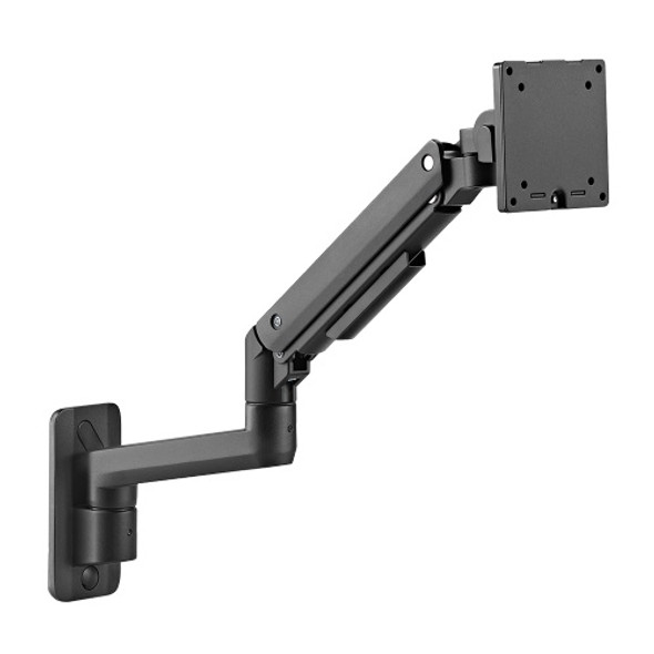Brateck Fabulous Wall Mounted Heavy-Duty Gas Spring Monitor Arm 17'-49',Weight Capacity (per screen)20kg(Black)