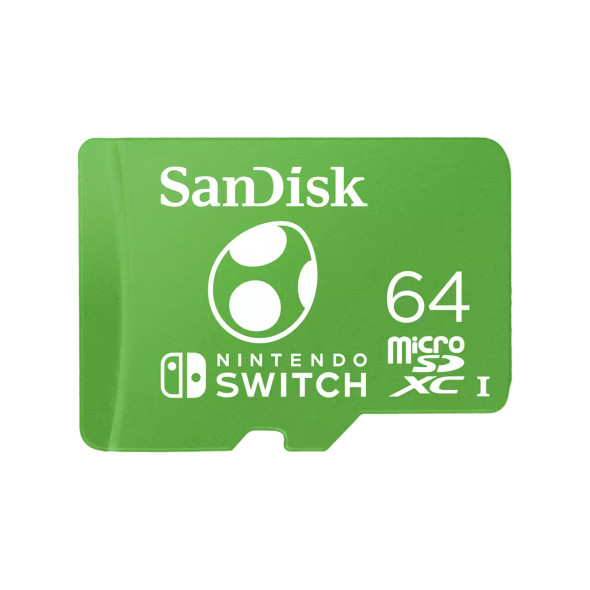 SanDisk and Nintendo Cobranded microSDXC SQXAO, 64GB, U3, C10, UHS-1, 100MB/s R, 90MB/s W, 3x5, Lifetime Limited