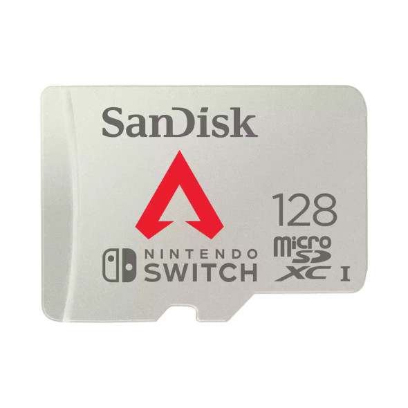 SanDisk, Nintendo and EA Apex Legends Cobranded microSDXC, SQXAO, 128GB, U3, C10, UHS-1, 100MB/s R, 90MB/s W, 3x5, Lifetime Limited