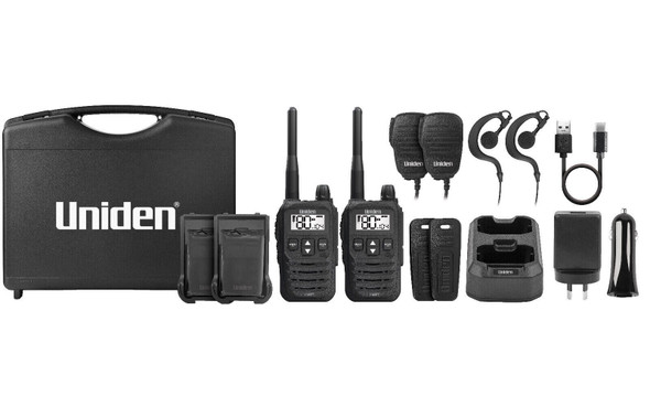 UNIDEN UH825-2TP 2 Watt UHF Handheld 2-Way Radio Tradies Pack