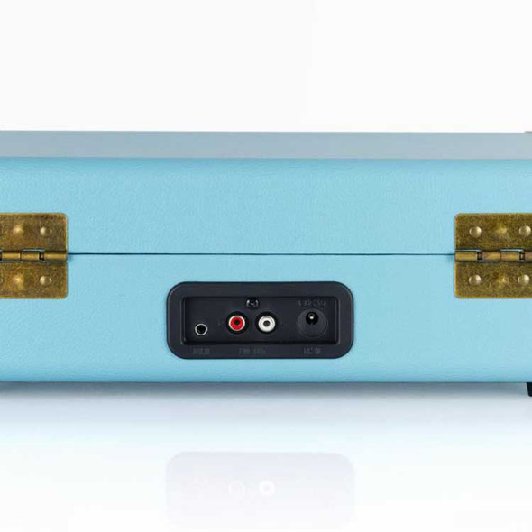 mbeat Woodstock 2 Sky Blue Retro Turntable Player with BT Receiver & Transmitter