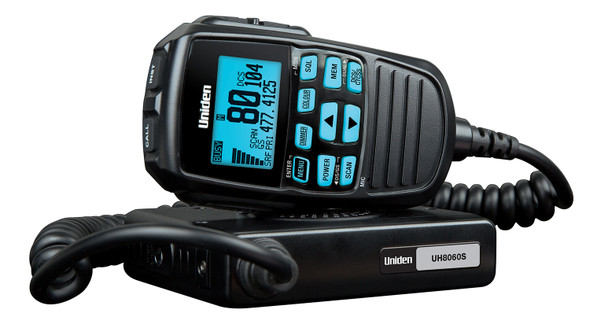 UNIDEN UH8060S Mini Compact Size UHF CB Mobile – 80 Channels with Remote Speaker MIC, Large LCD Screen with Masterscan™