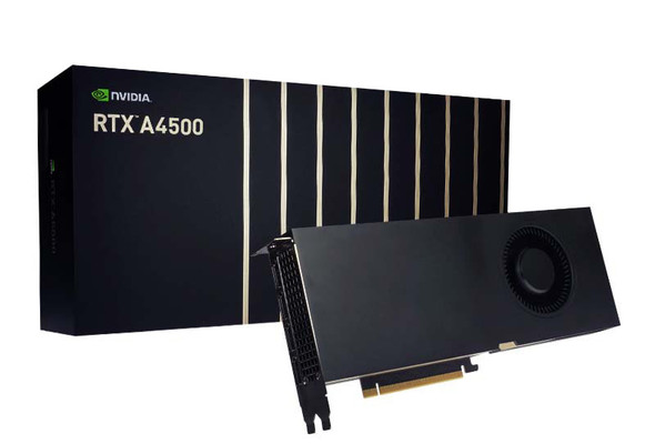 Leadtek nVidia Quadro RTX A4500 20GB Workstation Graphics Card GDDR6, ECC, 4x DP 1.4, PCIe Gen 4 x 16, 200W, Dual Slot Form Factor, VR Ready