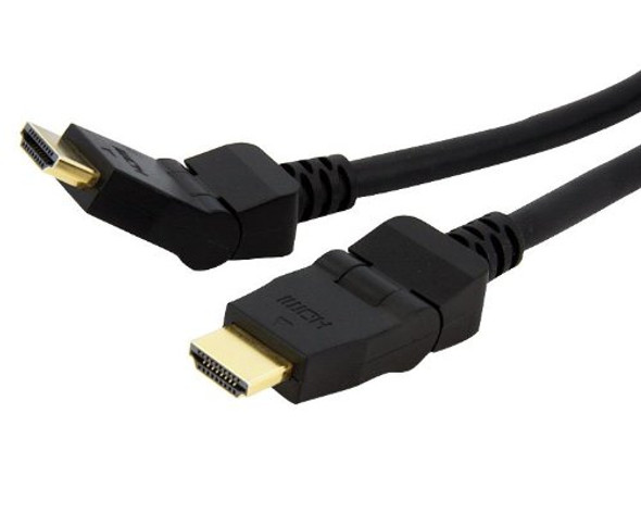 Astrotek HDMI Cable 2m - v1.4 19 pins Type A Male to Male 180 Degree Swivel Type 30AWG Gold Plated Nylon sleeve RoHS