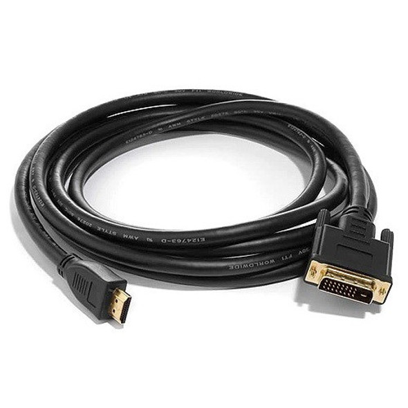 8ware 3m HDMI to DVI-D Adapter Converter Cable - Male to Male 30AWG Gold Plated PVC Jacket for PS4 PS3 Xbox 360 Monitor PC Computer Projector DVD