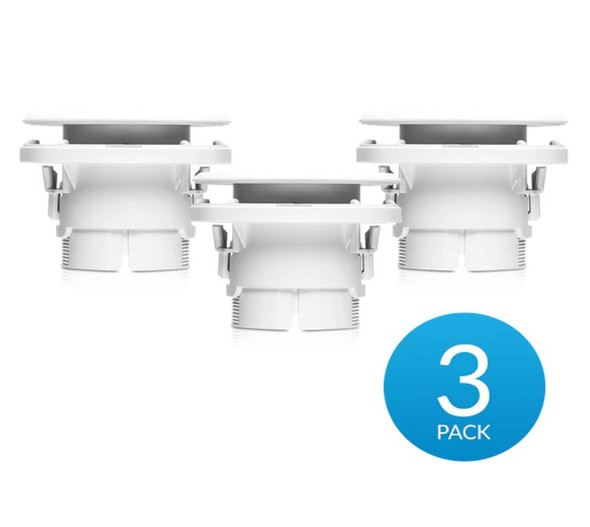 Ubiquiti UVC-G3-FLEX Camera Ceiling Mount Accessory, 3-pack, Compatible with G3 Flex, G5 Flex, Incl 2Yr Warr