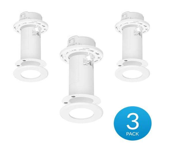 Ubiquiti Ceiling Mount 3 Pack, Compatible with U6 Mesh& FlexHD, Mounts to a Drop Ceiling Tile, Drywall Ceiling, or Solid Ceiling, Incl 2Yr Warr