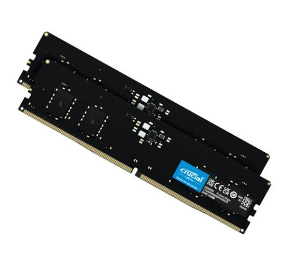 Crucial 64GB (2x32GB) DDR5 UDIMM 4800MHz CL40 Desktop PC Memory