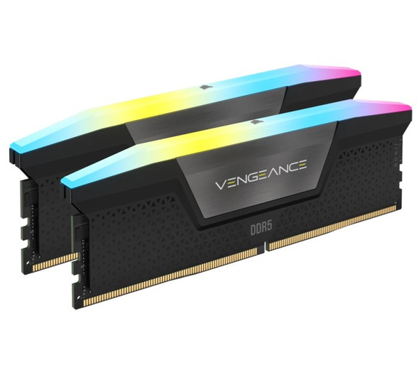 Corsair Vengeance RGB 96GB (2x48GB) DDR5 UDIMM 5600MHz C40 1.25V Desktop Gaming Memory Black