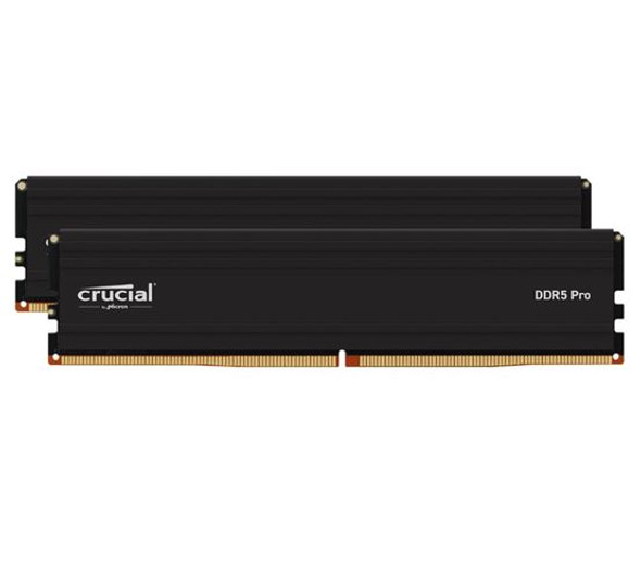 Crucial Pro 32GB (1x32GB) DDR5 UDIMM 5600MHz CL46 Black Heat Spreader Support Intel XMP AMD Ryzen for Desktop PC Gaming Memory