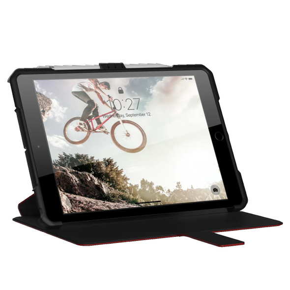 UAG Metropolis Apple iPad (10.2') (9th/8th/7th/ Gen) Folio Case - Magma (121916119393), DROP+ Military Standard, Adjustable stand, Pencil holder