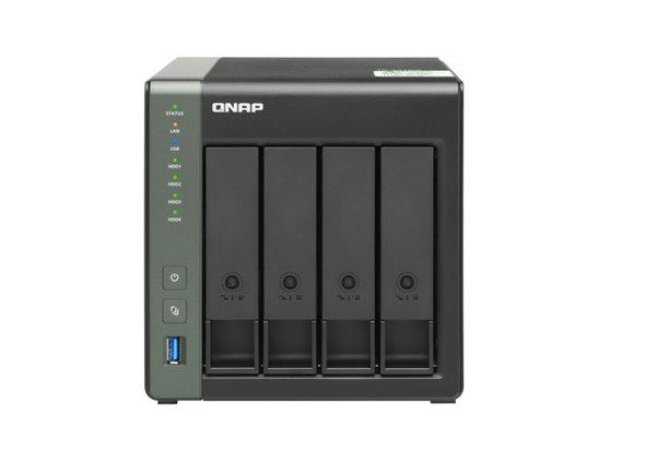 QNAP NAS TS-431KX-2G 4 Bay NAS Alpine AL-214 4-Core 1.7GHz 2GB DDR3 512MB 4x3.5' SATA Hot Swap 2xGbE 3xUSB 3.2 Tower LED Windows/MAC