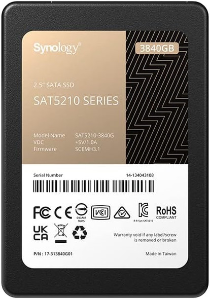 Synology SAT5210-3840G Enterprise 2.5' SATA SSD SAT5200 Modernize storage