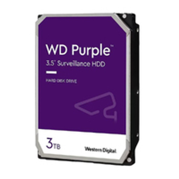 Western Digital WD Purple 3TB 3.5' Surveillance HDD 5400RPM 64MB SATA3