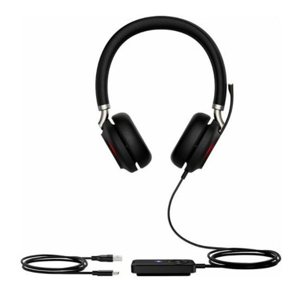 Yealink UH38 Dual Mode USB and Bluetooth Headset, Dual, USB-C, UC Call Controller with Built-In Battery Dual Noise-Canceling Mics, Busy Light