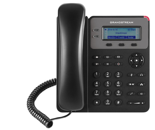 Grandstream GXP1615 1 Line IP Phone, 1 SIP Account, 132x48 Colour LCD Screen, HD Audio, Powerable Via PoE