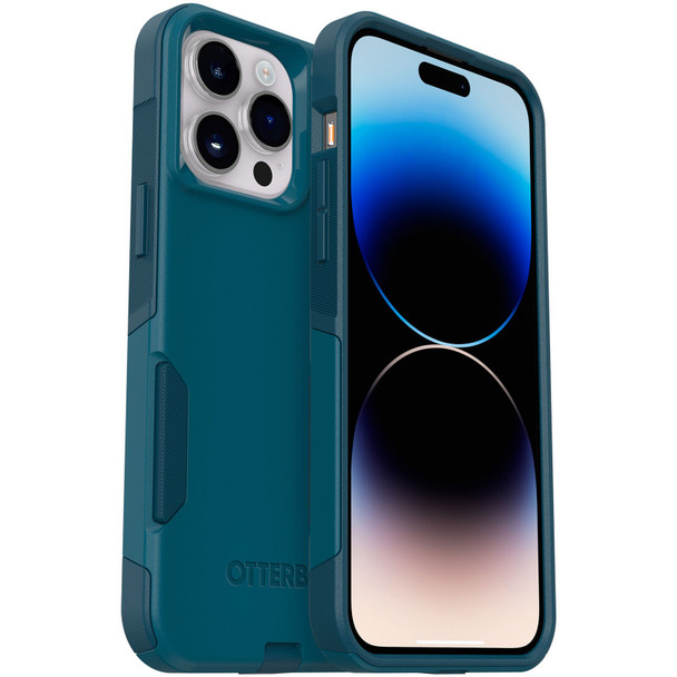 OtterBox Commuter Apple iPhone 14 Pro Max Case Don't Be Blue - (77-88449),Antimicrobial,DROP+ 3X Military Standard,Dual-Layer,Raised Edges,Port Covers
