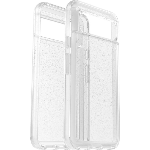 OtterBox Symmetry Clear Google Pixel 8 (6.2') Case Stardust (Clear Glitter) - (77-94213), DROP+ 3X Military Standard, Raised Edges, Ultra-Sleek