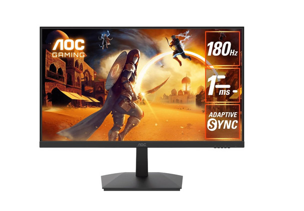 AOC 27' 180hz 1ms VA, FHD, Adaptive Sync, 300 cd/m2, HDMI 2.0, DP 1.4, Line in & Earphone x 1,  VESA 100mm, Flicker FREE Low Blue,  Gaming Monitor