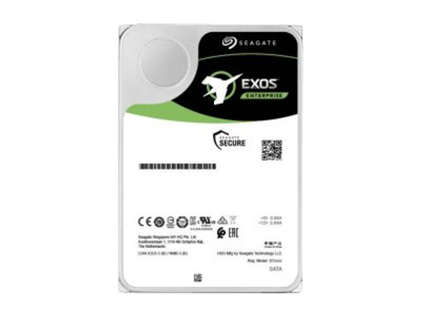 SEAGATE EXOS ENTERPRISE 512E INTERNAL 3.5" SAS DRIVE, 12TB, 12GB/S, 7200RPM, 5YR WTY