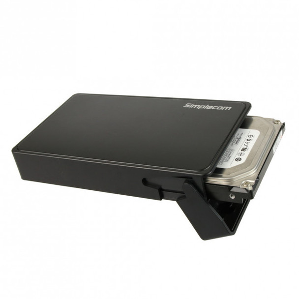 Simplecom SE325 Tool Free 3.5" SATA HDD to USB 3.0 Hard Drive Enclosure - Black Enclosure