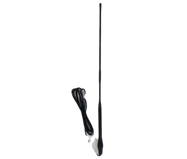 UHF 90cm Black Fibreglass Elevated Feed SABER Antenna