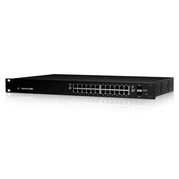 Ubiquiti EdgeSwitch Managed PoE+ Giga Switch 24 Port 250W, 2x SFP ES-24-250W