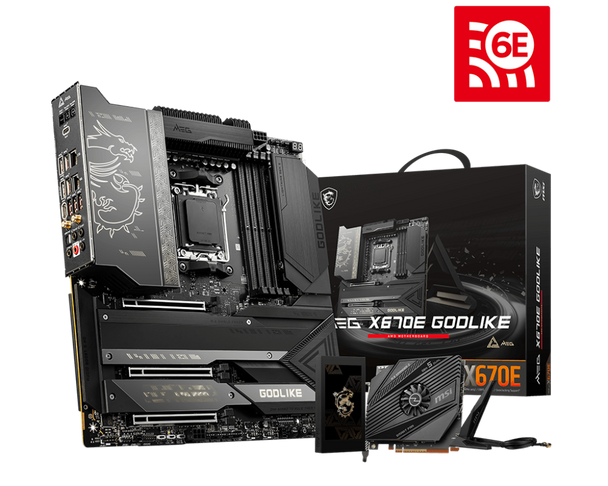 MSI MEG X670E GODLIKE AMD MOTHERBOARD MSI MEG X670E GODLIKE AMD MOTHERBOARD