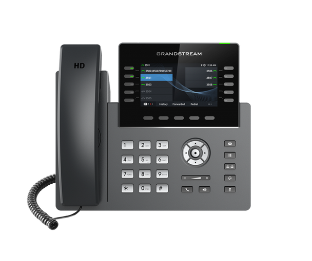 Grandstream GRP2615 10 Line IP Phone, 16 SIP Accounts, 480x272 Colour Screen, HD Audio, Powerable Via POE Grandstream GRP2615 10 Line IP Phone, 16 SIP Accounts, 480x272 Colour Screen, HD Audio, Powerable Via POE