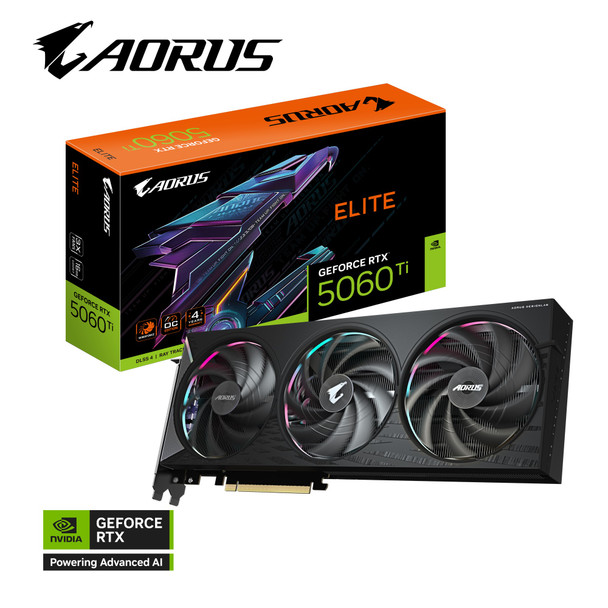 Gigabyte AORUS GeForce RTX™ 5060 Ti ELITE 16G, 2722 MHz, CUDA TBD, 28 Gbps, GDDR7, 128 bit, PCI-E 5.0, PSU 650W, DisplayPort 2.1b *3 HDMI 2.1b *1 Gigabyte AORUS GeForce RTX™ 5060 Ti ELITE 16G, 2722 MHz, CUDA TBD, 28 Gbps, GDDR7, 128 bit, PCI-E 5.0, PSU 650W, DisplayPort 2.1b *3 HDMI 2.1b *1