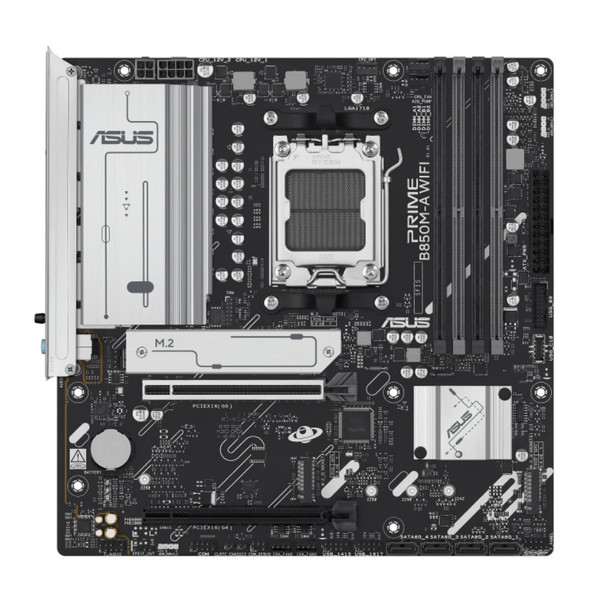 ASUS AMD B850M PRIME B850M-A WIFI-CSM (AM5) mATX Motherboard 4xDDR5, Max 256GB, 1 x PCIe 5.0 x16 slot, 4 x SATA ASUS AMD B850M PRIME B850M-A WIFI-CSM (AM5) mATX Motherboard 4xDDR5, Max 256GB, 1 x PCIe 5.0 x16 slot, 4 x SATA