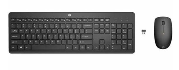 HP 235 USB Wireless Keyboard & Mouse Combo Reduced-sized & Low-Profile Quiet Keys Easy Cleaning Plug & Play for Notebook Desktop PC MAC ~1Y4D0AA HP 235 USB Wireless Keyboard & Mouse Combo Reduced-sized & Low-Profile Quiet Keys Easy Cleaning Plug & Play for Notebook Desktop PC MAC ~1Y4D0AA