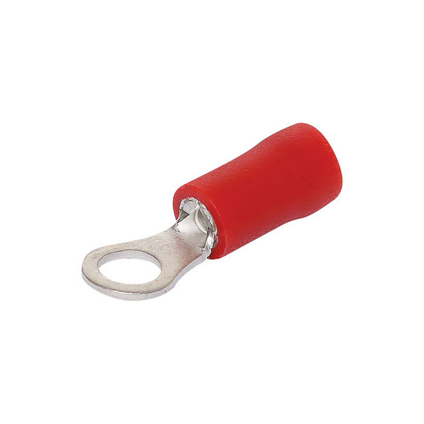 Red 4mm Ring Crimp Pk 100