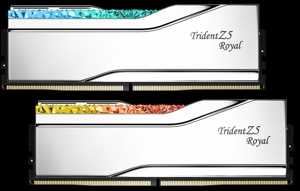 G.SKILL F5-6000J2836G32GX2-TR5S 64GB (2 x 32GB)/ DDR5 6000 MT/s/ Timings 28-36-36-96/ Voltage 1.4V/EXPO TZ5 ROYAL S/XMP 3.0