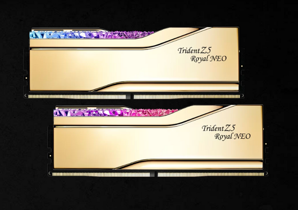 G.SKILL F5-6000J2636H16GX2-TR5NG 32GB (2 x 16GB)/AMD EXPO/DDR5 6000 MT/s/ Timings 26-36-36-96 Voltage 1.45 V EXPO TZ5 Royal Neo G